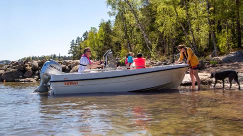 The Terhi 450 CC is a robust boat for the whole family to use.