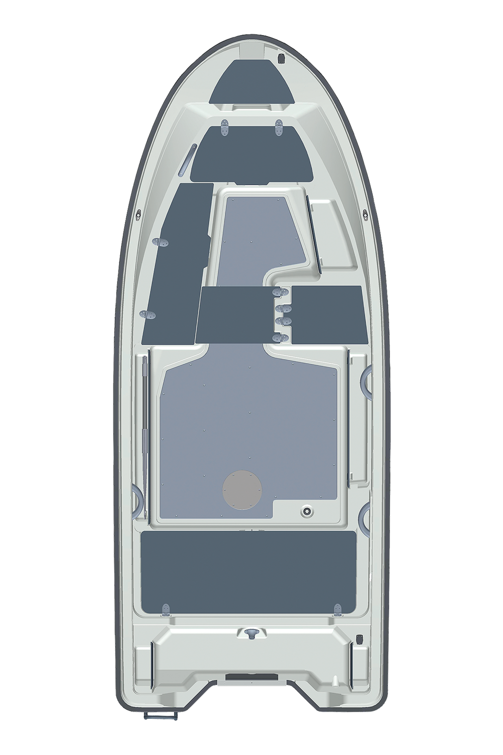 3D-kuva Terhi 450 -moottoriveneestä.