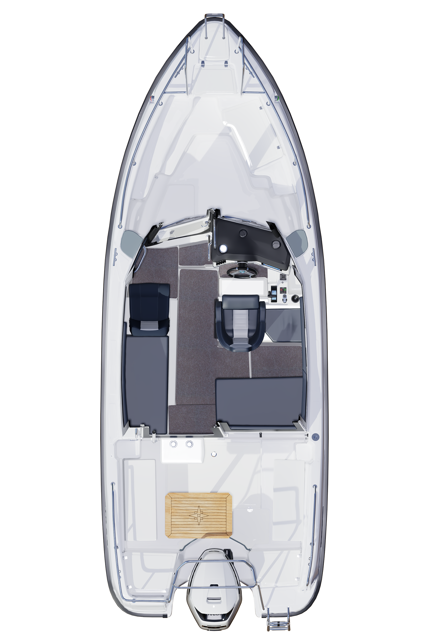 3D-kuva TG 6.9 -hyttiveneestä.