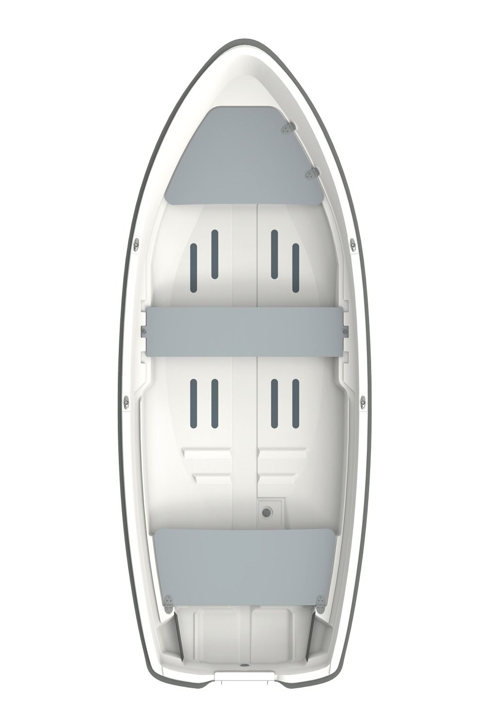 3D-kuva Terhi 390 -soutuveneestä.