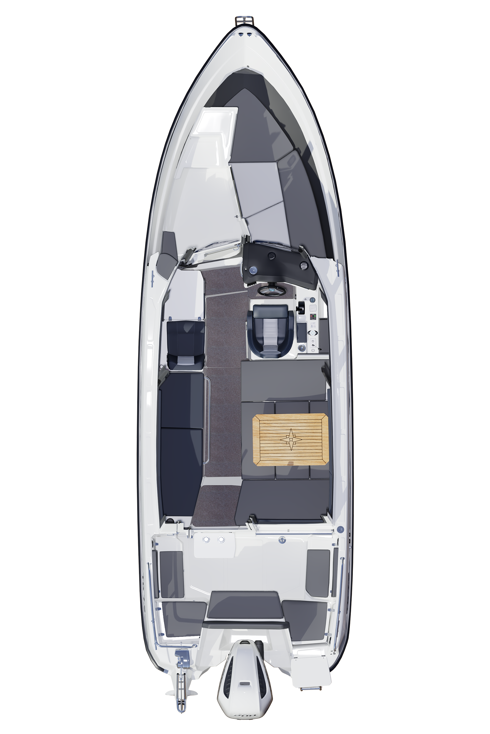 3D-kuva TG 7.9 Supreme -hyttiveneestä.