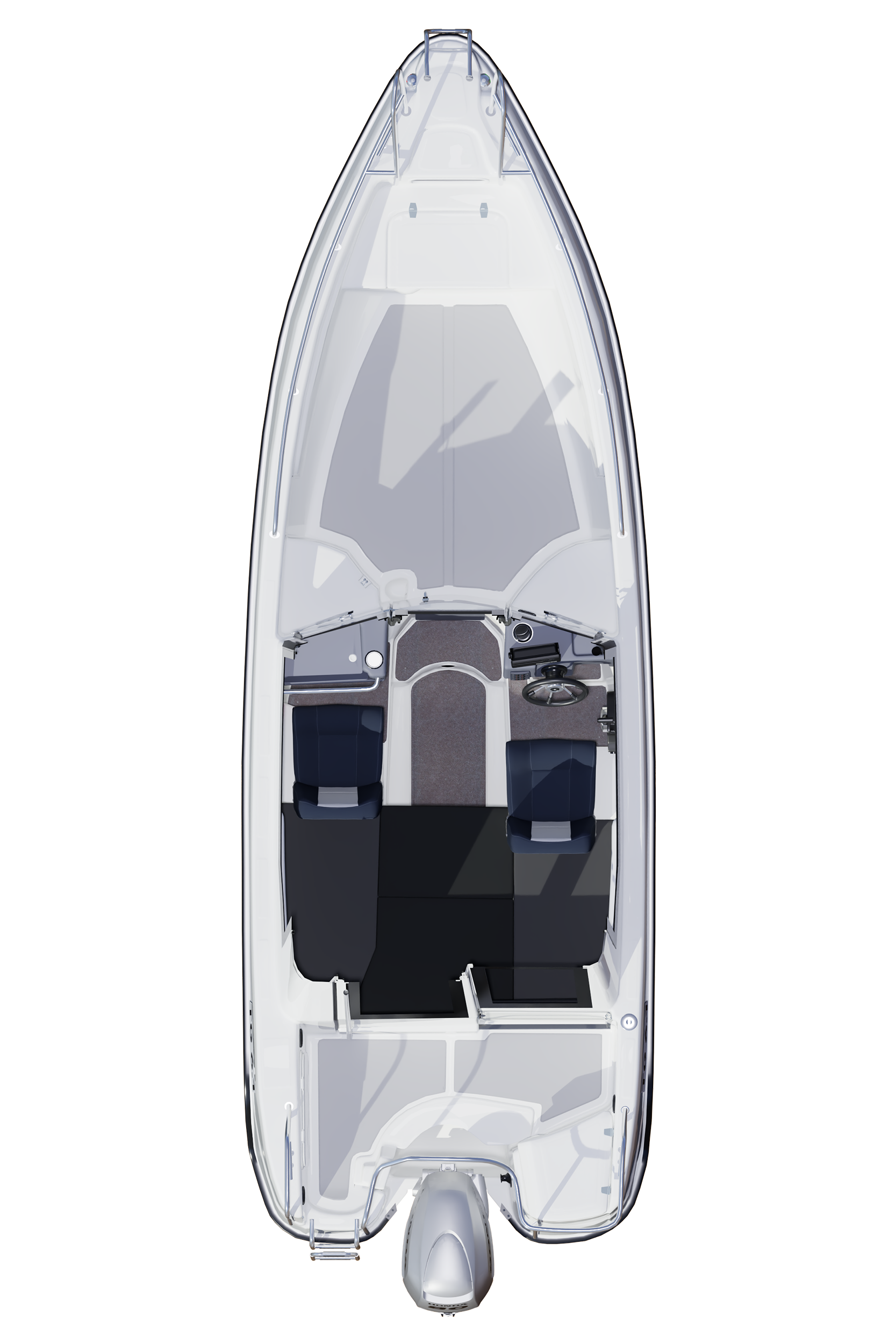 3D-kuva TG 6.1 -hyttiveneestä.